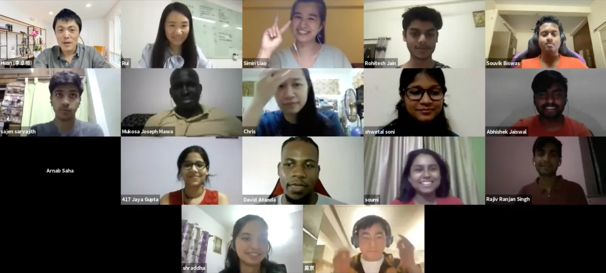 Wechaty GSoD 2021 group photo from meeting 0